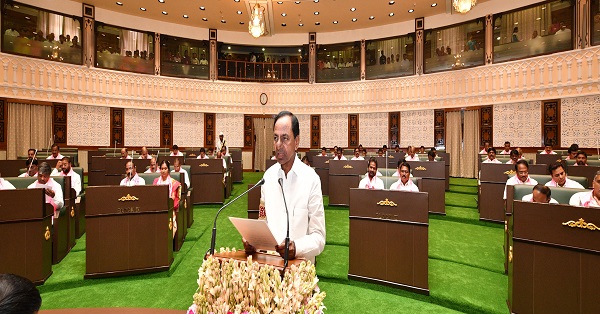 Oath taking ceremony in Telangana Assembly