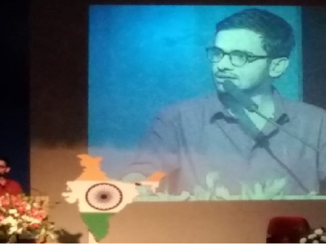 Umar Khalid speaking students of St. Joseph's College, Bangalore on "The role of youth in safeguarding the Constitution"